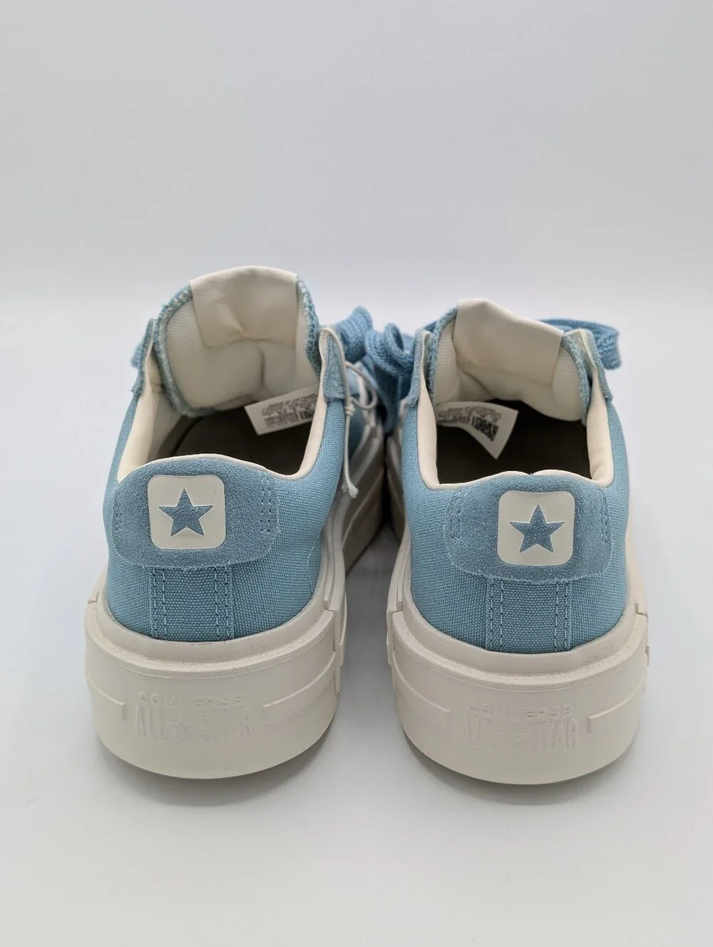 Converse Women's 8.5 Platform Canvas Sneakers Aqua Vernal Pool Cruise Ox Low - Picture 6 of 9